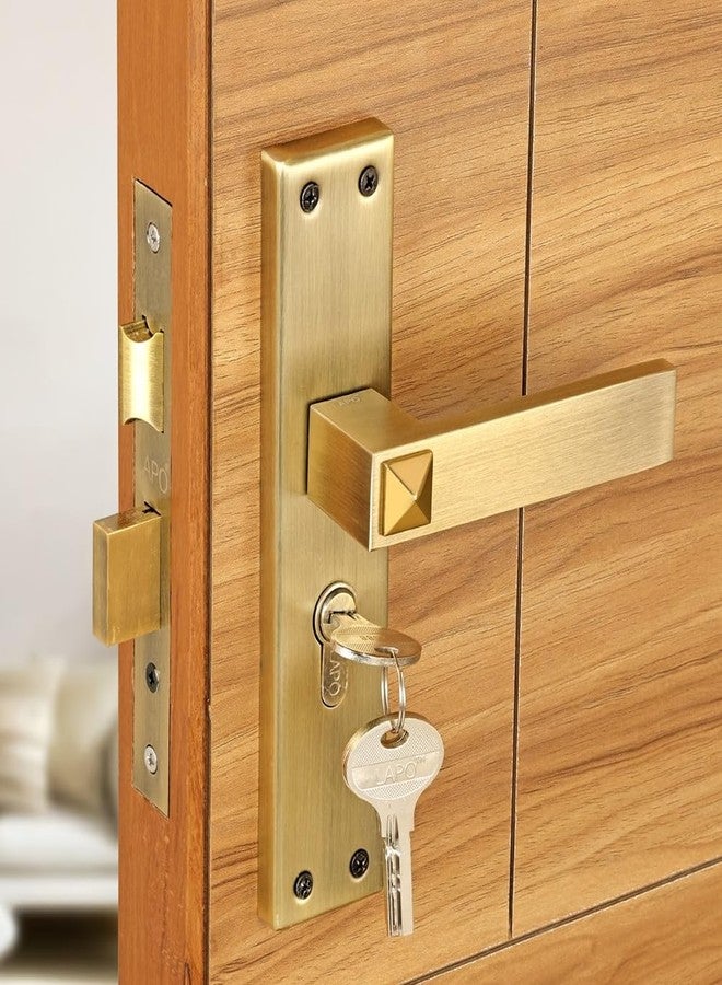 LAPO قفل باب رئيسي من لابو للمنزل، طقم قفل نقر شديد التحمل مع مفاتيح، أسطوانة 60 مم، جسم قفل 45 × 50 مم - مثالي للمنزل، غرفة النوم، المكتب، الفندق (تشطيب عتيق، ضمان 3 سنوات) CY-132 - Image 1